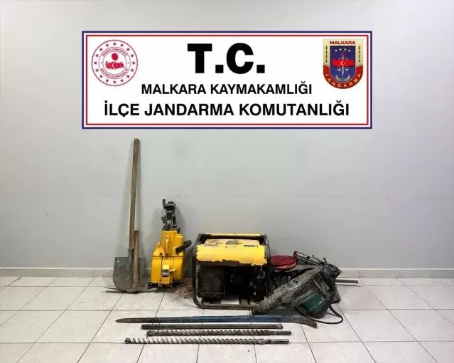 Malkara'da Ormanlık Alanda İzinsiz Kazı Yapan 3 Şüpheli Yakalandı