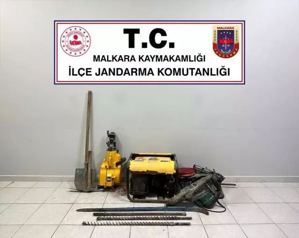 Malkara'da Ormanlık Alanda İzinsiz Kazı Yapan 3 Şüpheli Yakalandı