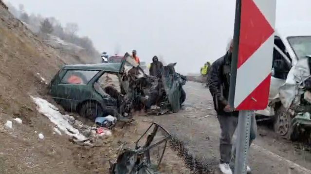 Kelkit'te Meydana Gelen Kazada 1 Kişi Öldü, 9 Kişi Yaralandı