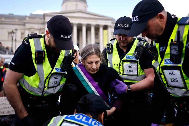 Londra'da Yasa Dışı Filistin Eylem Grubuna Destek Protestolarında 523 Gözaltı