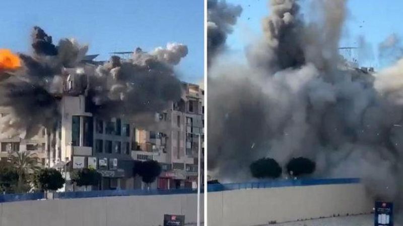 İsrail, Beyrut'un Dahiye Bölgesine Hava Saldırısı Düzenledi: Havalimanı Hedef Alındı