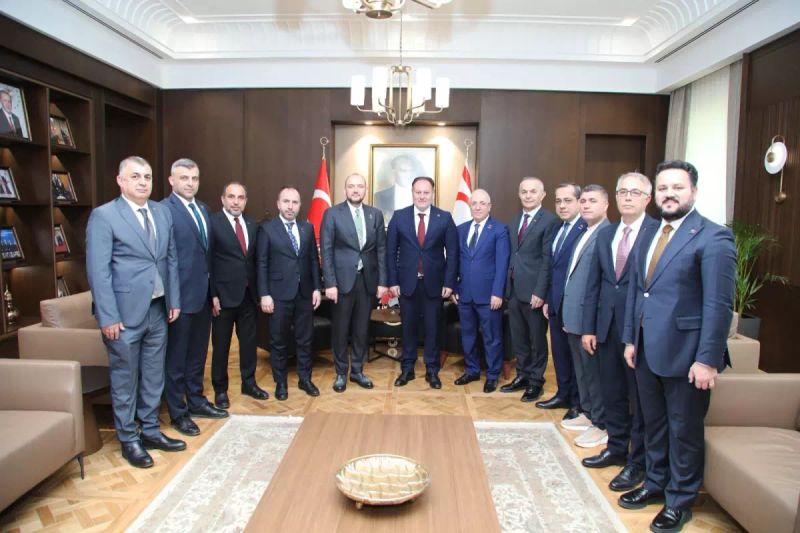 KKTC Meclis Başkanı Ziya Öztürkler, MÜSİAD Heyetini Kabul Etti