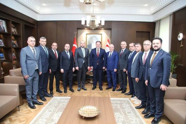 KKTC Meclis Başkanı Ziya Öztürkler, MÜSİAD Heyetini Kabul Etti