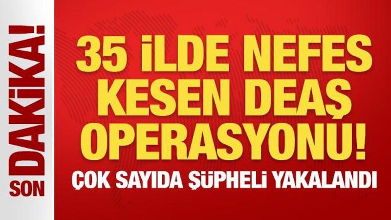 35 İlde Gerçekleştirilen DEAŞ Operasyonlarında 184 Şüpheli Yakalandı