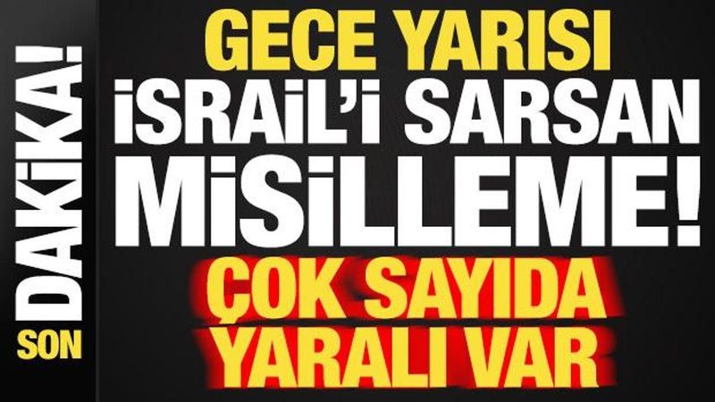İsrail'e İran'dan Gece Yarısı Füze Saldırısı: 33 Yaralı Var