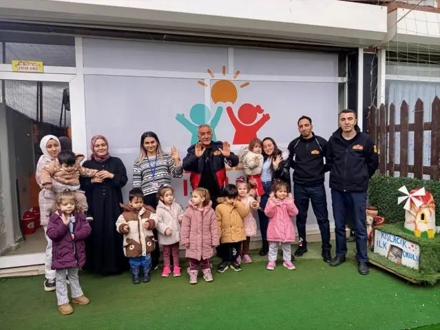 Siirt'te Kreş Çocuklarına Yangın Güvenliği ve Acil Durum Eğitimi Verildi