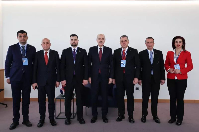 TBMM Başkanı Numan Kurtulmuş, Hırvatistan'da Armin Hodzic ile Görüştü