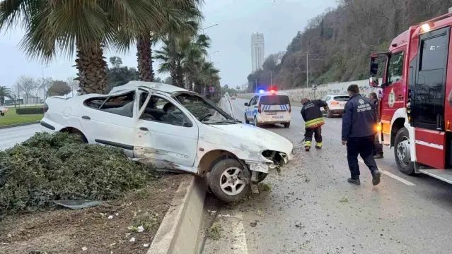 Samsun'da Alkollü Sürücü Kaza Yaptı: 4 Kişi Yaralandı