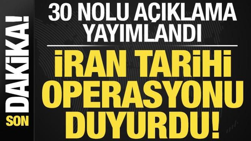 İran Devrim Muhafızları 30 Nolu Operasyonla ABD Hedeflerini Vurdu