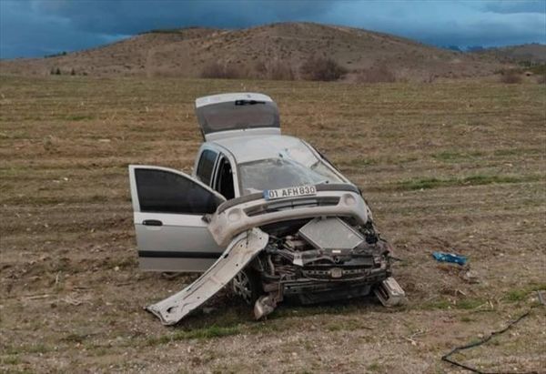Malatya Doğançehir'de Devrilen Araçta Anne ve İki Çocuk Yaralandı