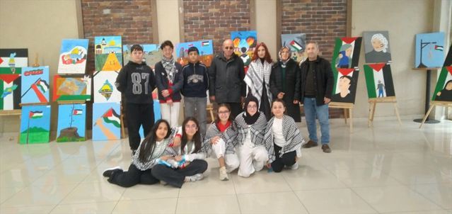 Sivas'ta Filistin İçin 101 Eserle Resim Sergisi Açıldı