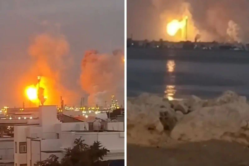 İran, Bahreyn'e Saldırdı; Şiddetli Patlamalar ve Yangınlar Meydana Geldi